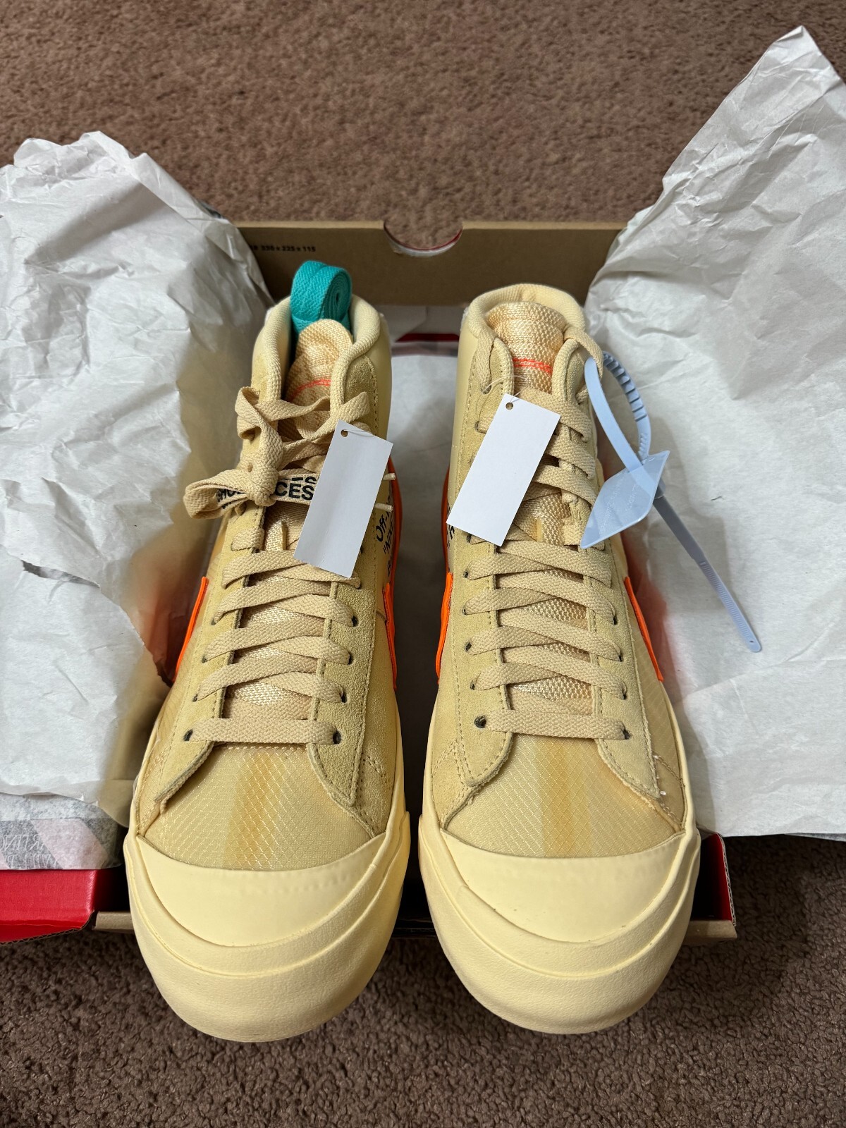 OFF WHITE X NIKE Nike Blazer Mid x OFF WHITE All Hallows Eve nuovo taglia 10