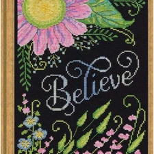 Stitch & Believe: Inspirational Counted Cross Stitch Kit