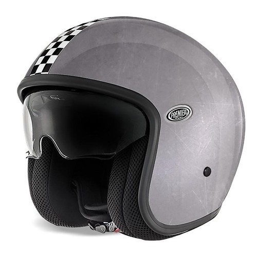 CASCO JET PREMIER VINTAGE CK OLD STYLE SILVER FIBRA CAFE RACER SCRAMBLER  BMW | eBay