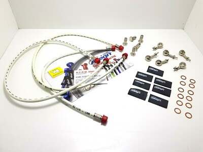z Kit Direct Brake Hoses Front/Rear White Gray Attachments Kawasaki