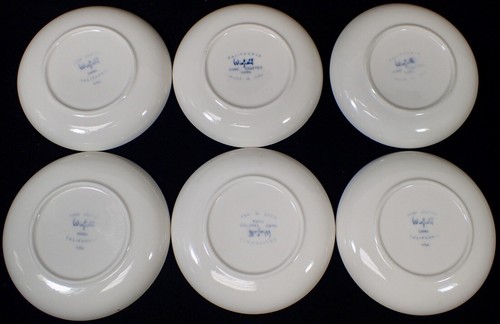 vintage California WINFIELD China PASSION FLOWER Bread & Butter Plate Set of (6) - Picture 5 of 7