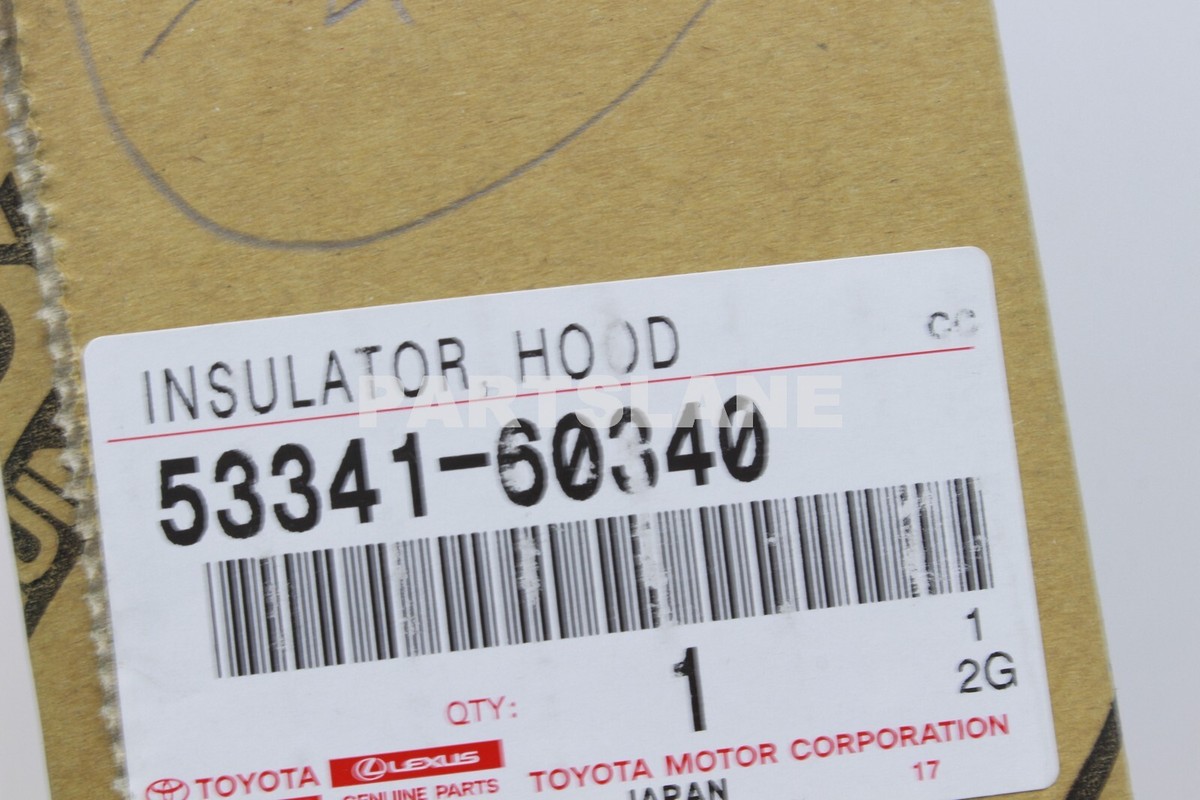 53341-60340 Toyota Insulator Hood 5334160340 Genuine OEM