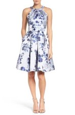 Eliza J Floral Fit & Flare Dress ( Size 8)