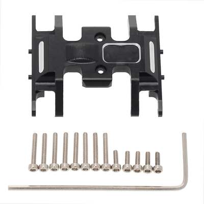 Meus Racing Center Transmission Skid Plate for Axial SCX24 90081 Wrangler - BLAC