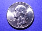 1941 Washington Quarter  Near Gem BU