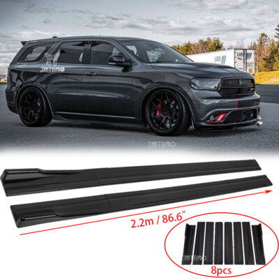 #ad #ad 86.6quot; Glossy Black Side Skirt Extension Lip Rocker For Dodge Durango SXT RT SRT $61.12