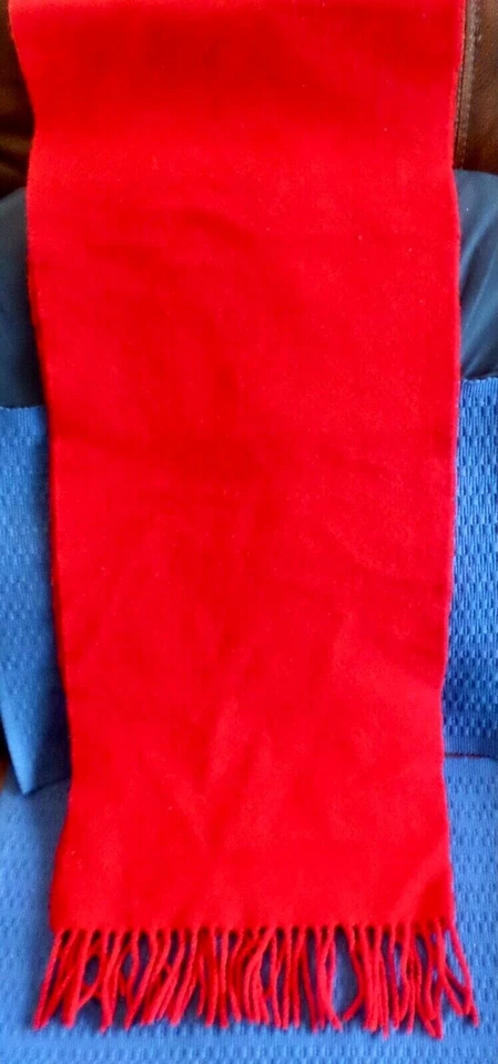 Bufanda Bloomingdales vintage RARA hecha en Francia 1789-1989 bordada roja Foto 4 de 4