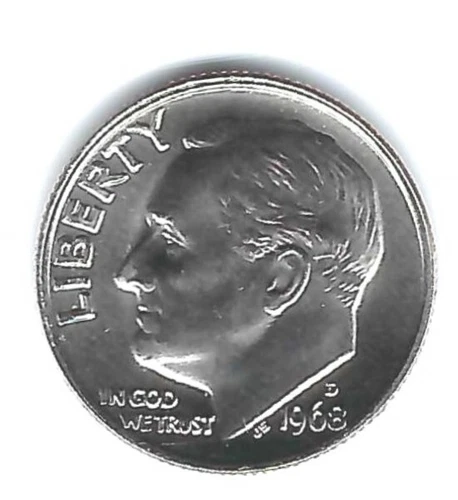 1968-D Denver Brilliant Uncirculated Roosevelt Dime!