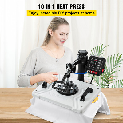 VEVOR Presse à Chaud 8-en-1 Plaque 30x38 cm, Machine de Sublimation VEVOR Presse à Chaud 8-en-1 Plaque 30x38 cm, Machine de Sublimation