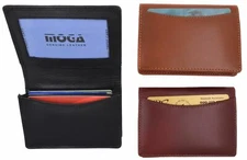 Moga Genuine Leather Business Card Holder Name Card Case Credit Card Wallet