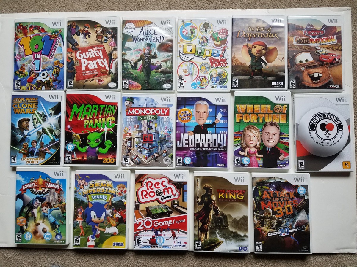 ニンテンドー wii カセット 4本 Nintendo Wii Wii U Red Mario| Green Zelda Fight Pad Classic