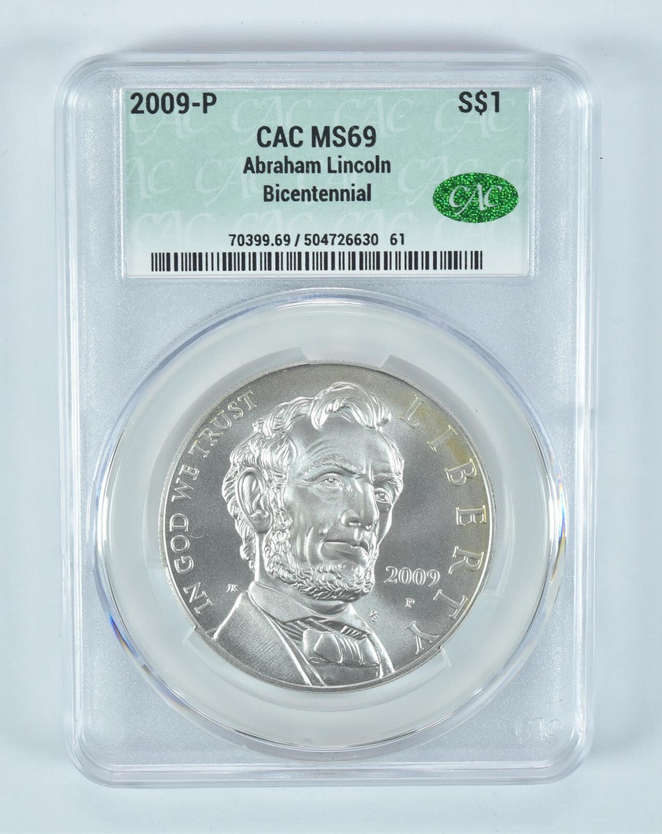 2009-P Abraham Lincoln Commemorative Silver Dollar MS69 CAC