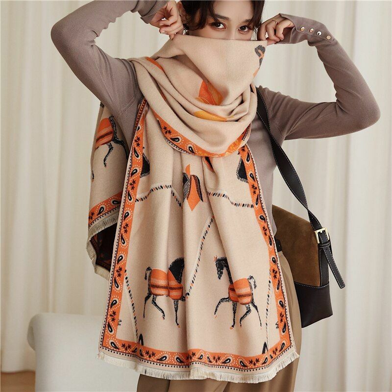 Acheter Poncho Brodé En Imitation Cachemire Pour Femme, Châle Avec