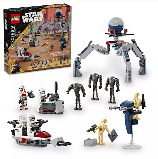 LEGO Star Wars Clone Trooper & Battle Droid Battle Pack 75372 🎁Kid Gift