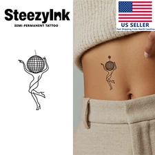 SteezyInk temporary tattoo Disco Dancer last upto 2 weeks 2 x 2 inch