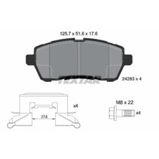 TEXTAR Bremsbeläge Bremsbelegsatz vorne für Ford Fiesta VI Mazda 2