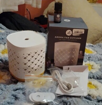 Vie Oli Aroma Fan Diffuser W Soft LED Lights
