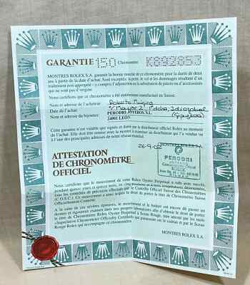 ROLEX Certificate 16264 Datejust Turn-O-Graph Steel K892853 2002 Automatic OEM