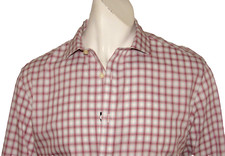 Tommy Hilfiger plaid men's long sleeve shirt size large new