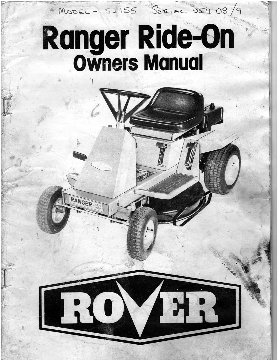 Old rover best sale ride on mower