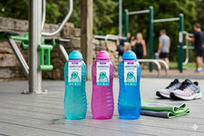2 x Sistema Twist 'n' Sip Squeeze Sports Water Bottles Leakproof BPA-Free 460ml