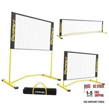 4.0 Slim Version Portable Pickleball Nets Outdoor Game 22 FT 3in 1 Yellow