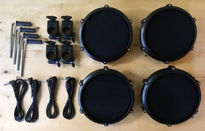 4X Alesis Turbo/Nitro Express 8'' 1-Zone Mesh Drum Pad Set (READ COMPATIBILITY)