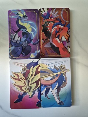 Pokemon Steelbook Sealed Set Of 4 (NO GAME SWITCH) Authentic Pls Read Descripti