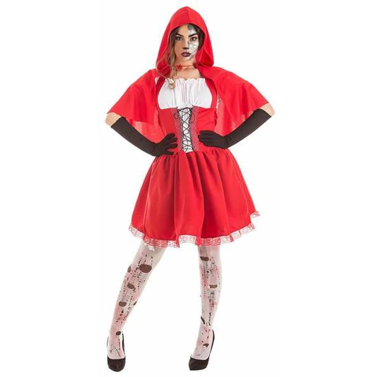 Disfraz para Adultos Halloween Caperucita Roja [3 Piezas]