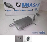 Imasaf Auspuff Endtopf für Primera P10 Stuf/SchräG 2.0+16V+GT 85-110KW