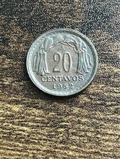 1952 Chile 20 Twenty Centavos Beautiful Actual Coin TC276*