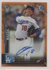 2016 Bowman Chrome Rookie Orange Refractor 14/25 Kenta Maeda #BCAR-KM Auto 5w7