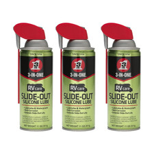 3-IN-ONE RVcare Slide-Out Silicone Lube with SMART STRAW SPRAYS 2 WAYS 11 OZ3Pk