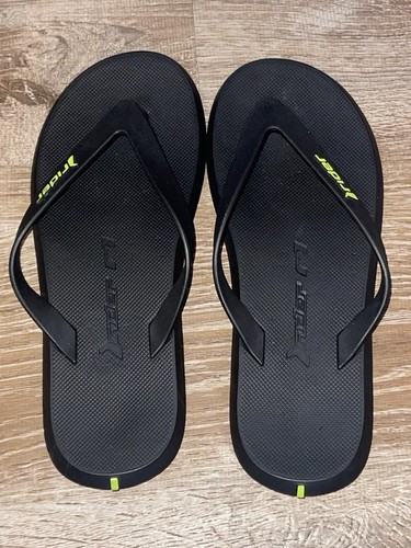 Rider R1 Hecho en Brasil Tanga Chanclas Sandalia Negra Grenene Para Hombres EE. UU. Talla 11 En muy buena condición - Imagen 3 de 5