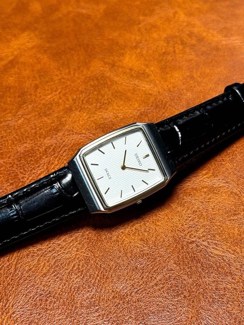 Seiko Dolce A142 Rectangular Quartz Timepiece Vin… - image 5