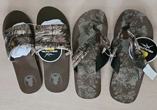 Real Tree Xtra Camo Camouflage Sandals Or Flip Flops You Choose NWT Free Ship