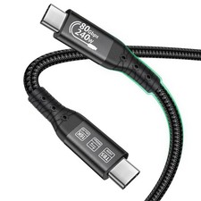 Thunderbolt 5 Cable 3.3ft USB 4 High Speed USB-C 120Gbps Bandwidth 240W PD3.1