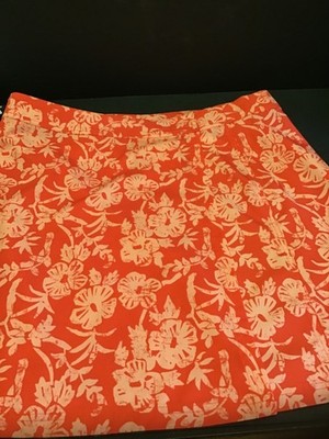 Ripskirt Hawaii Women's Maui Hibiscus Coral Beach Quick Wrap Skirt L- NWOT