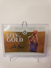 2018-19 Panini Opulence Los Angeles Lakers Lonzo Ball City of Gold Auto 30/79