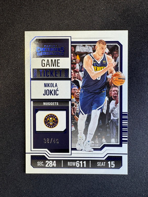 2023-24 Panini Contenders Game Ticket Purple Nikola Jokic #1 Nuggets #d 38/49
