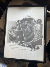 Framed Vintage Picture Ronnie Van Zant, Steve Gaines & Allen Collins