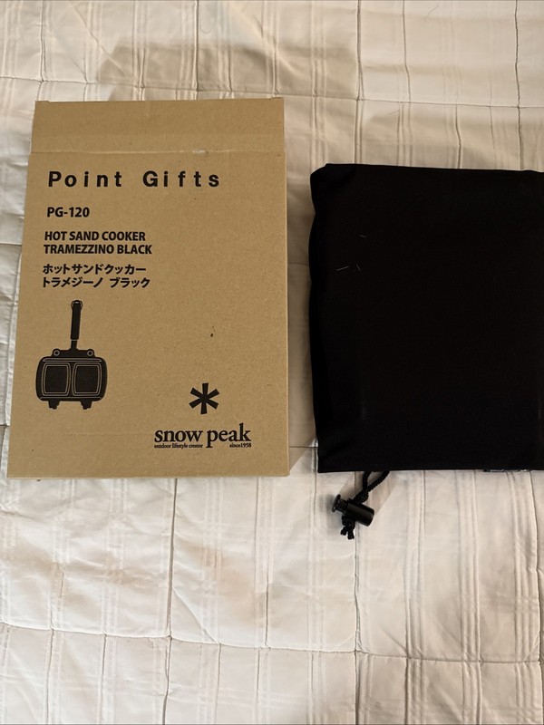 Snow Peak Tramezzino Black Hot Sandwich Cooker – Japan Cast Aluminum Camp NEW