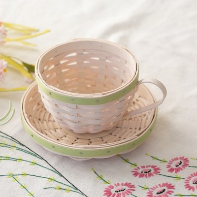 Dresden & Company - WOVEN TEACUP & SAUCER BASKET SET- 2026