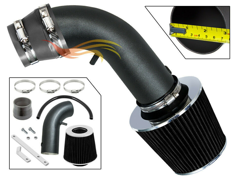 XYZ GREY Sport Air Intake Kit+Filter For 90-99 Toyota Celica 1.6L 1.8L 2.2L L4