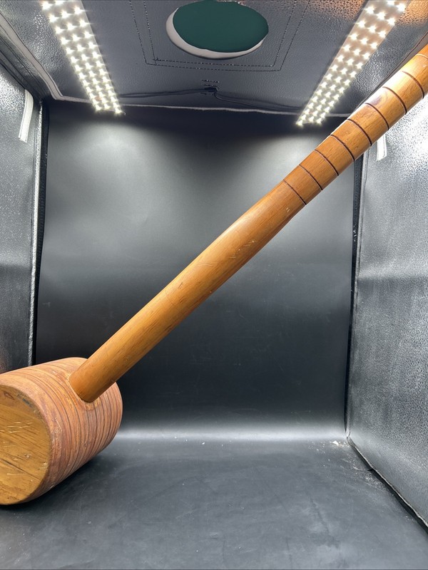 Vintage Wooden Croquet Mallet , Lawn Game Equipment. ML