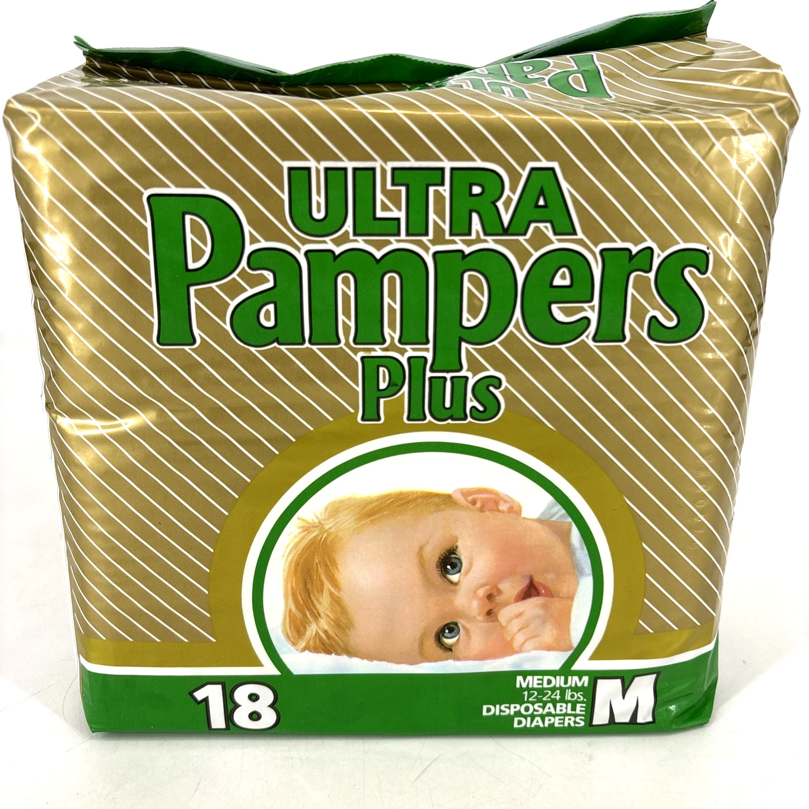 ULTRA Pampers Plus Plastic Vintage Diapers Unopened FULL PACKAGE 18 Size Medium
Opens in a new windo