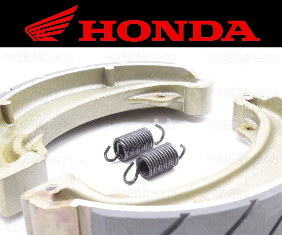 Set of (2) Honda Water Grooved FRONT Brake Shoes and Springs #06450-KC2-681 - Изображение 2 из 4