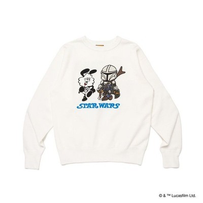HUMAN MADE STAR WARS Tsuriami Sweatshirt #1 by VERDY White