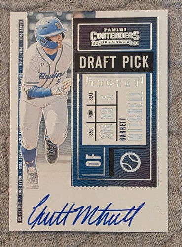 Garrett Mitchell 2020 Contenders Draft Pick Autograph On-Card Auto - Picture 1 of 2