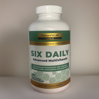 #ad Nature#x27;s Lab Gold Six Daily Multivitamin 180 Vegetarian Capsules $24.98